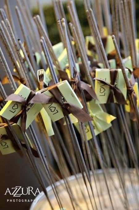 Sparklers And Matches Favor Display