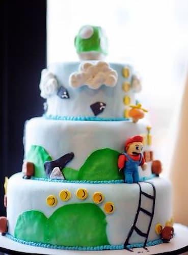 Super Mario Birthday Cake Super Mario Birthday Cake
