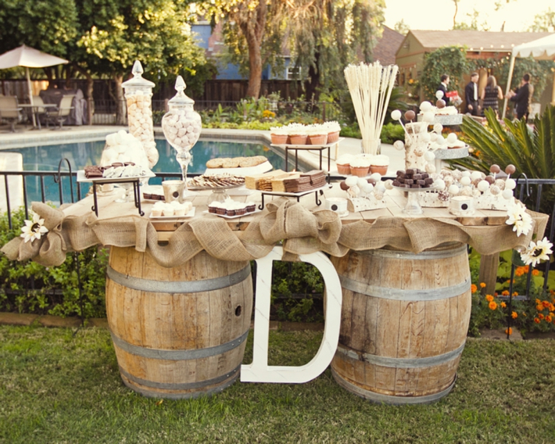Wedding Candy Buffet Rustic
