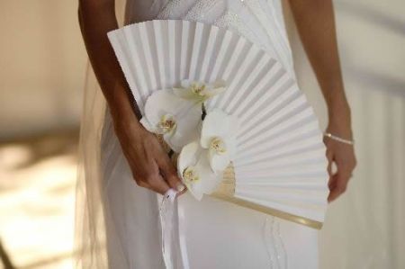 Adorned Wedding Favor Fans