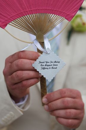 Tags For Wedding Fans