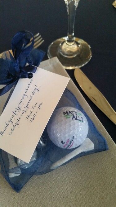 Golf Themed Wedding Favor Idea