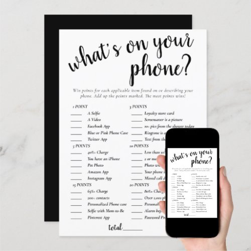 Zazzle 50th Birthday Party Games What's On Your Phone