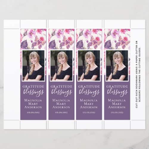 Zazzle 80th Birthday Bookmark Favors