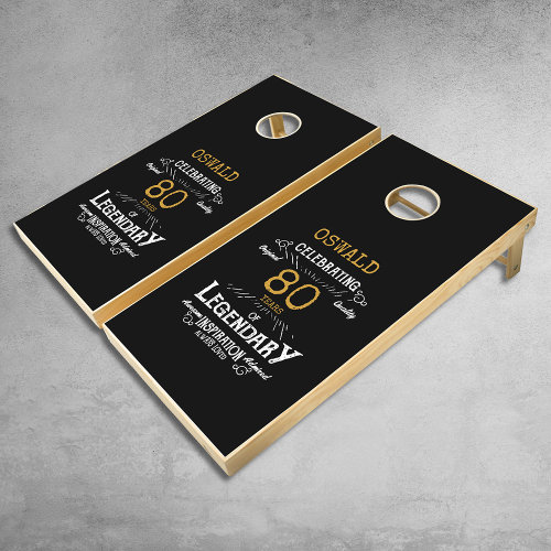 Zazzle 80th Birthday Legendary Cornhole