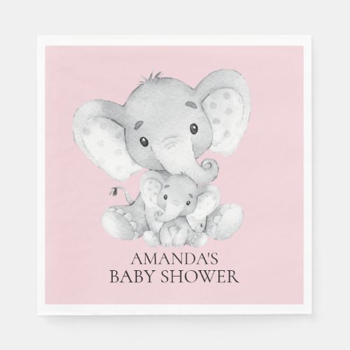 Zazzle Baby Girl Shower Ideas Elephant Pink