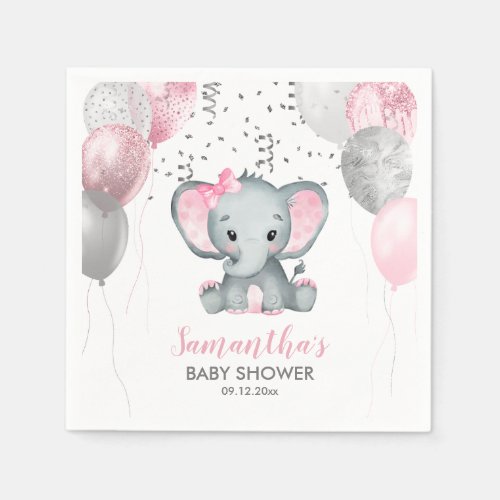 Zazzle Baby Girl Shower Ideas Elephant With Balloons