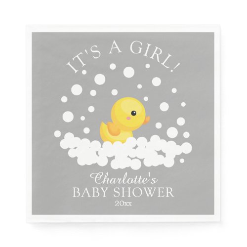 Zazzle Baby Girl Shower Ideas It's A Girl Rubber Duck