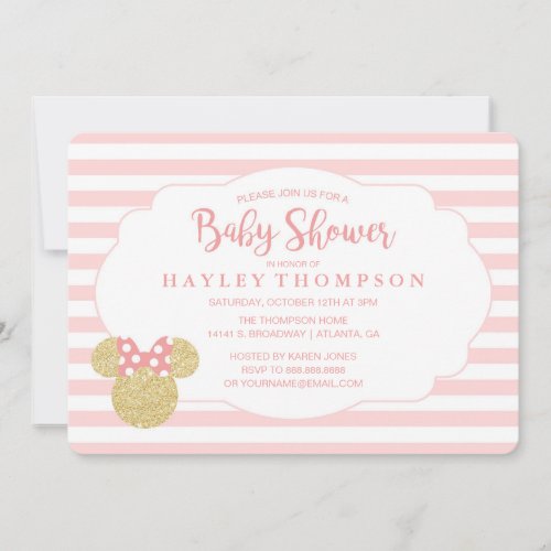 Zazzle Baby Girl Shower Ideas Minnie