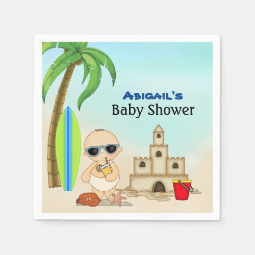 Zazzle Baby Shower Ideas For Summer Beach Sandcastle