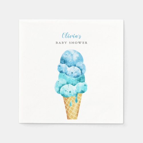 Zazzle Baby Shower Ideas For Summer Ice Cream Blue