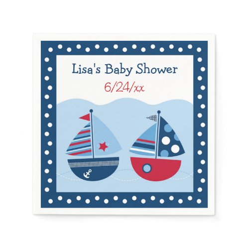 Zazzle Baby Shower Ideas For Summer Nautical Sailboats
