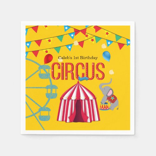 Zazzle Circus Birthday Party Ideas Yellow Circus