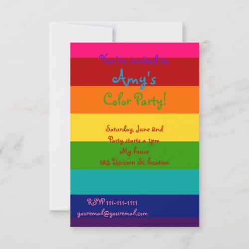 Bright And Festive Color Party Invitations From Zazzle