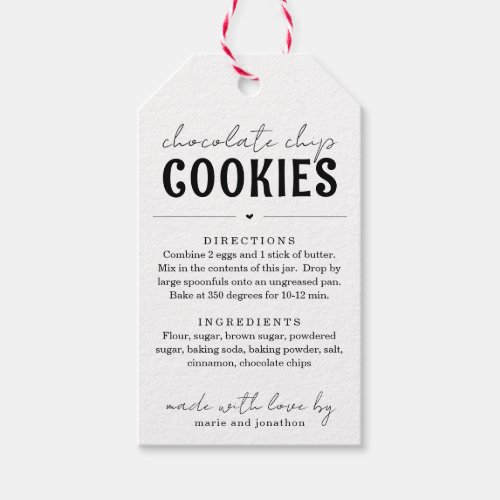 Zazzle Cookie Jar Mix Gift Tag