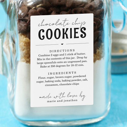 Zazzle Cookie Jar Mix Label