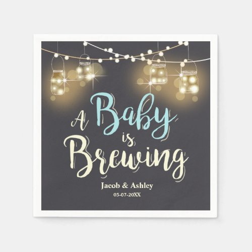 Zazzle Couples Baby Shower Ideas A Baby Is Brewing Blue