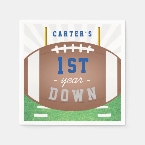 Zazzle Football Themed Birthday Party First Year Down Supplies