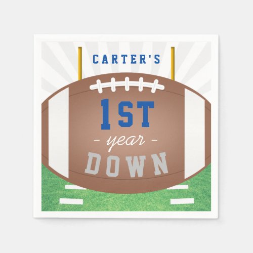 Zazzle Football Themed Birthday Party First Year Down Supplies