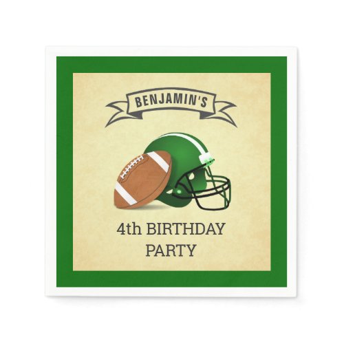 Zazzle Football Themed Birthday Party Personalized Supplies
