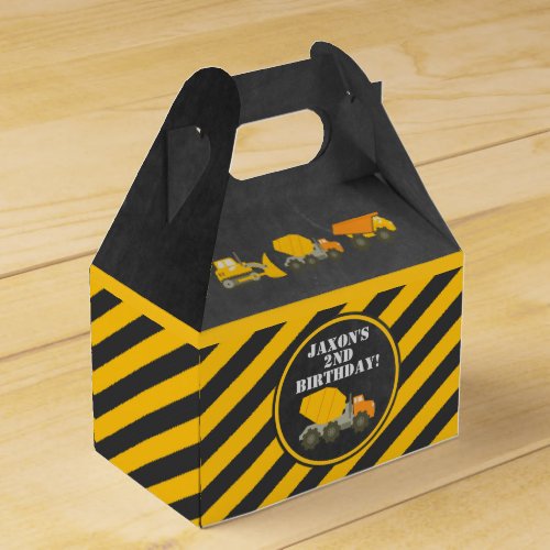 Zazzle Ideas For Construction Birthday Party Favor Box