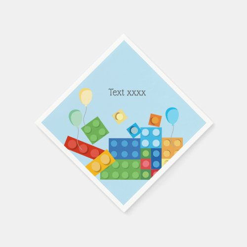 Zazzle Lego Birthday Party Ideas Blue Blocks