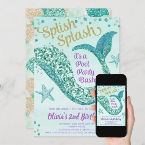 Zazzle Mermaid Birthday Party Ideas Pool Party
