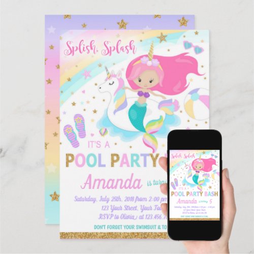Zazzle Mermaid Birthday Party Ideas Pool Splash