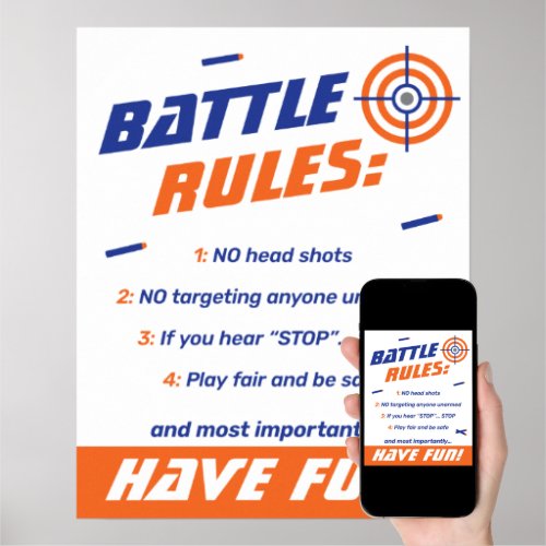 Zazzle Nerf Birthday Party Ideas Rules