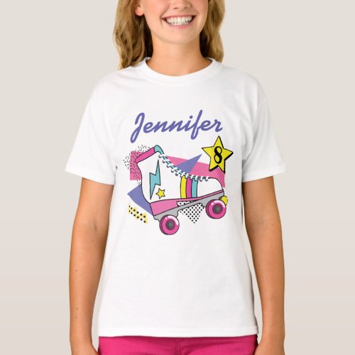 Zazzle Roller Skating Birthday Party Ideas Retro Shirt