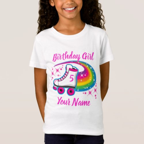 Zazzle Roller Skating Birthday Party Ideas Shirt