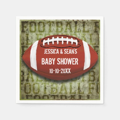 Zazzle Simple Boy Football Shower