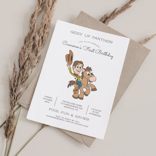 Zazzle Toy Story Birthday Party Ideas First Birthday Invitation