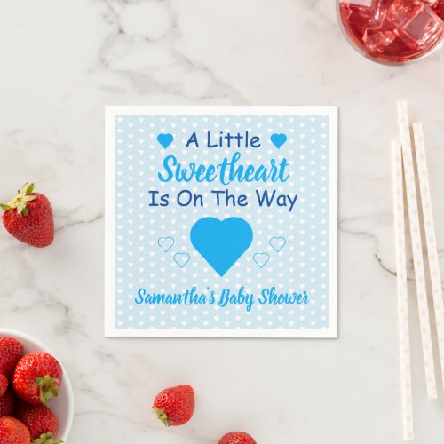 Zazzle Winter Baby Shower Ideas Blue Sweetheart