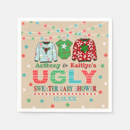 Zazzle Winter Baby Shower Ideas Ugly Sweater