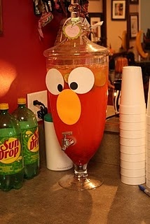 Elmo Birthday Party Ideas For Beverage Dispensers