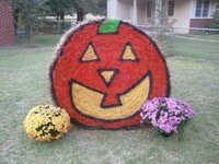 Halloween Hay Bale