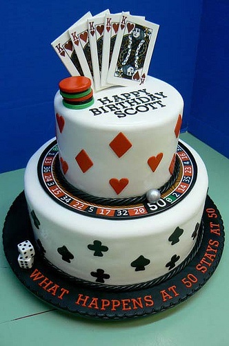 50th Birthday Cake Idea For Gambler