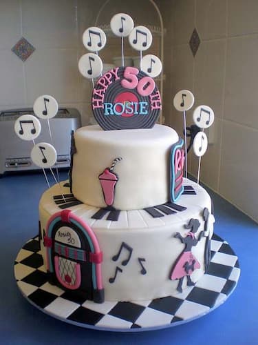 Retro 50th Birthday Cake Idea