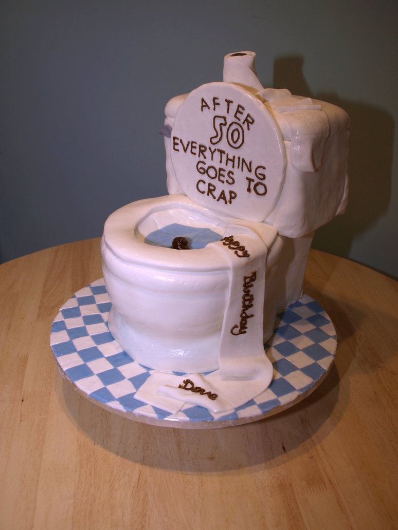 Toilet 50th Birthday Cake Idea
