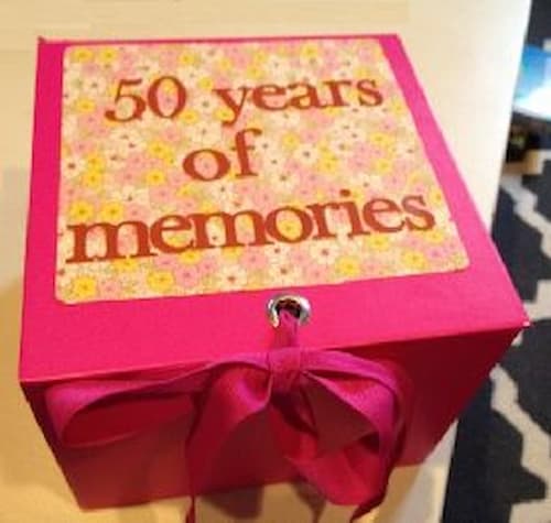 50th Birthday Gift Idea Memories