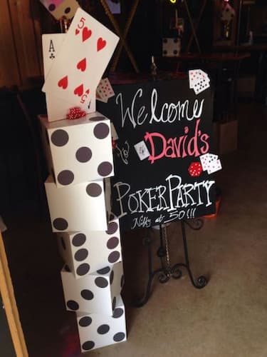 50th Birthday Party Decorations Poker Party