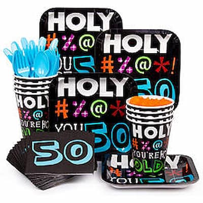 Black 50th Birthday Party Supplies