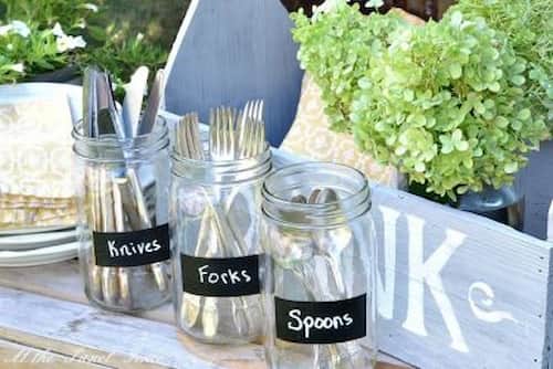 50th Birthday Party Supplies In Mason Jars