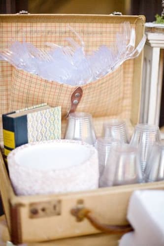 50th Birthday Party Supplies Suitcase