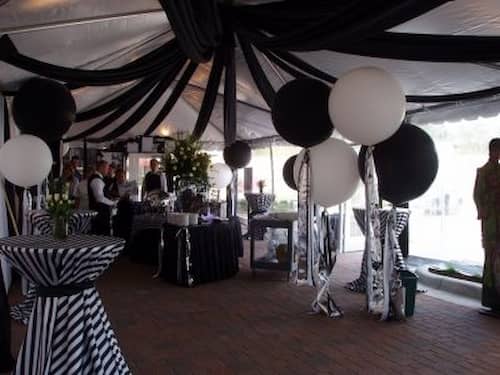 Black & White 50th Birthday Party Theme