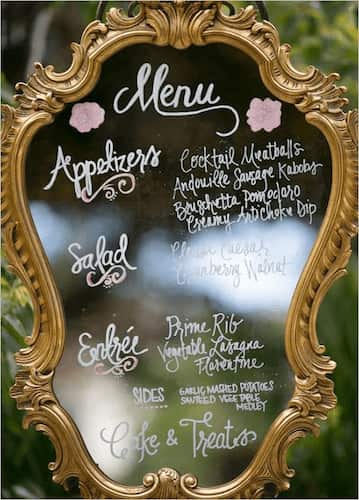 50th Birthday Party Themed Mirror
