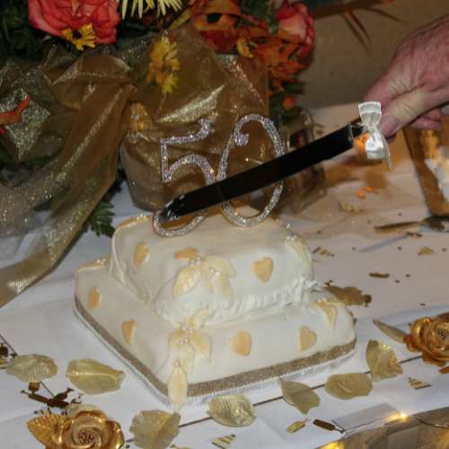 50th Anniversary Cake Cutting