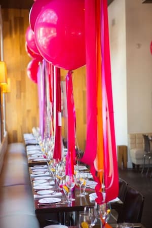 Balloons and Streamers 80th Birthday Decorations