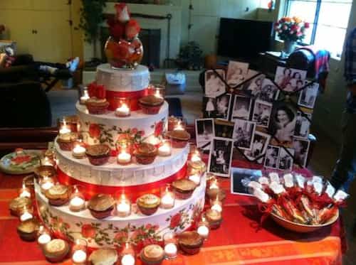 80th Birthday Cupcake Tower